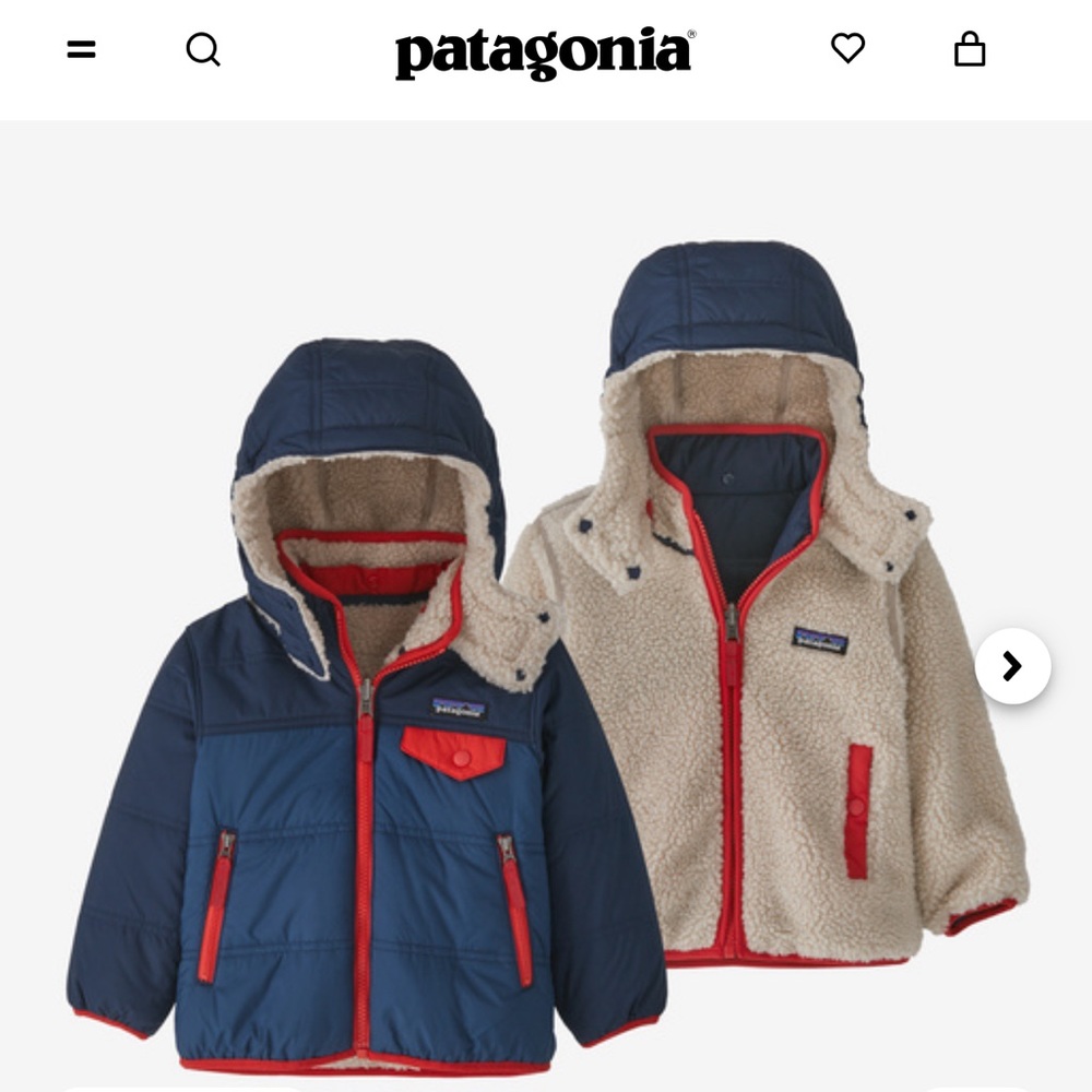 Patagonia toddler reversible jacket size (2T)